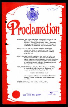 Proclamation - Fargo-Moorhead Day