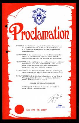 Proclamation - Police Information Month