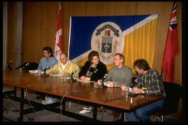 1997 flood - City Hall - mayor's press conference