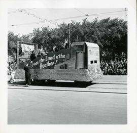 Winnipeg's 75th Anniversary parade - United Scottish Caledonians float