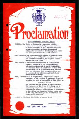 Proclamation - International DeMolay Week