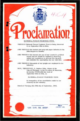 Proclamation - National Forest Products Week