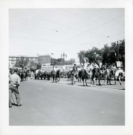 Winnipeg's 75th Anniversary parade – Cowboys on horseback