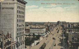 View of Main Street looking North from the bend in street at William Avenue to Higgins Avenue, ca...