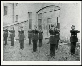Winnipeg Police with outstretched arms