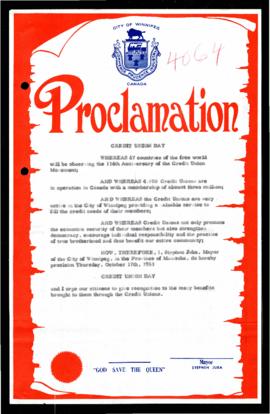 Proclamation - Credit Union Day