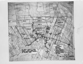 No. 4 Plan of City of Winnipeg and environs showing sewer district boundaries, trunk sewers, Grea...