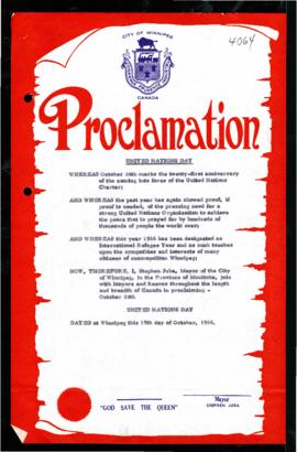 Proclamation - United Nations Day