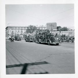 Winnipeg's 75th Anniversary parade - fire trucks