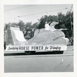 Winnipeg's 75th Anniversary parade - City Hydro float