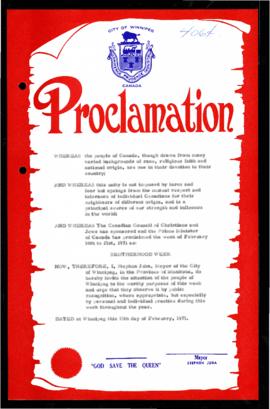 Proclamation - Brotherhood Week