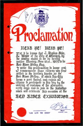 Proclamation - Red River Valley Day
