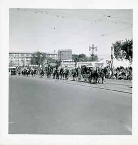 Winnipeg's 75th Anniversary parade - riders on horseback