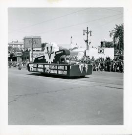 Winnipeg's 75th Anniversary parade - Vulcan Iron and Engineering float