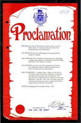 Proclamation - Canada's Drag Racing Centre
