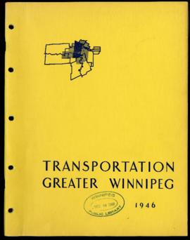 Preliminary Report on Transportation - Metropolitan Plan for Greater Winnipeg
