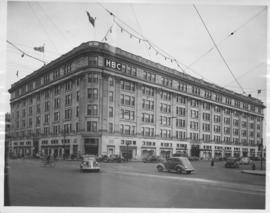 Hudson's Bay Company Store from Portage Avenue at Memorial Boulevard