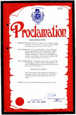 Proclamation - Safe Driving Week