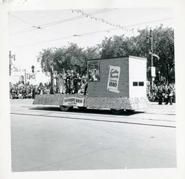Winnipeg's 75th Anniversary parade - Salisbury House float