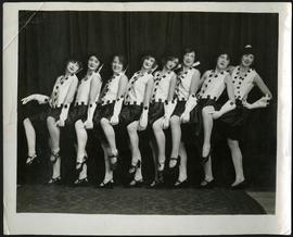 Dancers in costume, including Gertrude Ryall, Gwen Cox, and Betty Tisdale