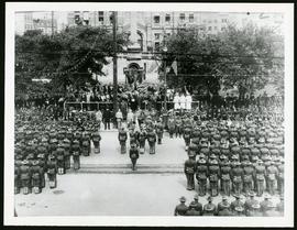 American battalion in front of City Hall