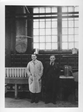 Chief Government Inspector Howie and Plant Manager William Daum at Dominion Bridge Company