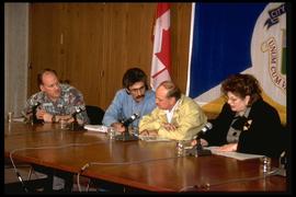 1997 flood - City Hall - mayor's press conference