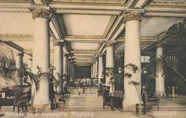 View of Rotunda (lobby-main floor) of Royal Alexandra Hotel, Northeast corner of Higgins Avenue a...