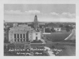 Auditorium and Parliament Buildings, Winnipeg, Man.