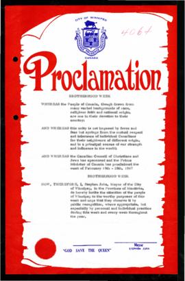 Proclamation - Brotherhood Week