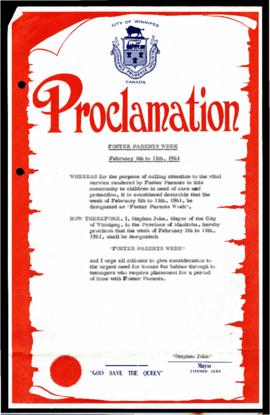 Proclamation - Foster Parents Week