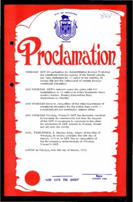 Proclamation - ORT Day