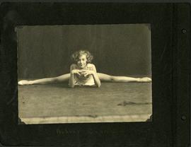 Audrey Dennison doing the splits