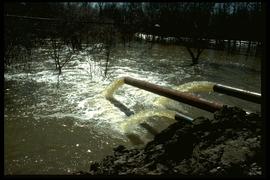 1997 flood - Rue Des Trappistes - dike and pumps