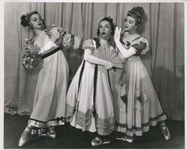 Jean McKenzie, Lillian Lewis and Viola Busday in scene from Object Matrimony, Winnipeg Ballet, pe...