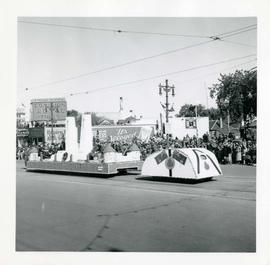 Winnipeg's 75th Anniversary parade - Army, Navy, Airforce Veterans Units float