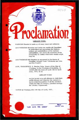 Proclamation - Library Week