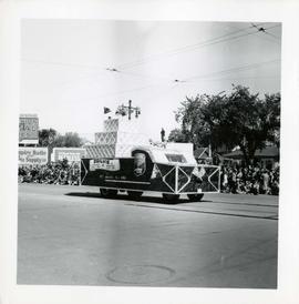 Winnipeg's 75th Anniversary parade - Ogilvie float