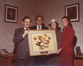 Mayor Robert Steen, His Excellency, the Governor General Edward Schreyer, Mrs. Schreyer and Counc...