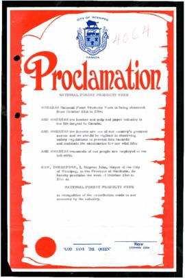 Proclamation - National Forest Products Week