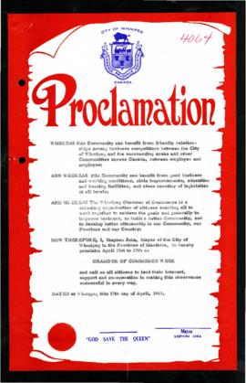 Proclamation - Chamber of Commerce Week