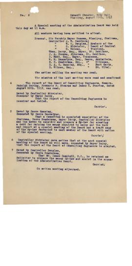 GWWD Board of Administration Minutes, numbers 4-7