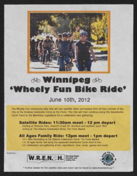 Winnipeg “Wheely Fun Bike Ride” pamphlet
