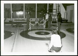Youths curling at the St. Vital Curling Club