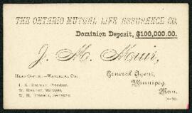The Ontario Mutual Life Assurance Co. business card