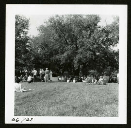 Band with an audience in Assiniboine Park