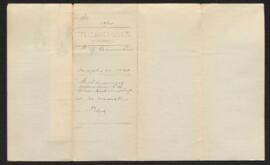 F. G. Carruthers - withdrawing application for position of Chamberlain