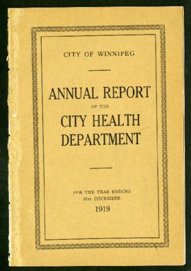 Report of the Department of Health for 1919
