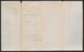 Alfred E. Fisher - application for position of Tax Collector
