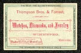 Thompson Bros & Forrest business card